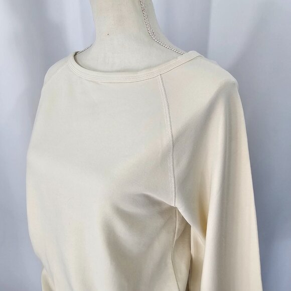 Universal Standard Women's Cream Puff Raglan Sleeve Split Back Top Size XS NWT - Picture 5 of 15